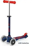 Micro Mobility Mini Micro Deluxe LED Navy Blue, Kinder, Klassischer Roller,