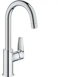 Grohe BauEdge Einhand-Waschtischbatterie, L-Size, Ausladung 140mm, Push-Open