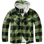 Brandit Lumber Jacke, schwarz/gr&uuml;n, L - Schwarz/Gr&uuml;n - L