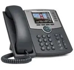 Cisco SPA525G 5-Line IP Phone, Grau, 320 x 240 Pixel, 8,13 cm (3.2"), 0 - 45...