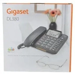 Gigaset DL380 - Telefon mit Schnur - Schwarz - Schwarz