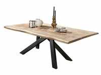 SIT Möbel Baumkante-Esstisch aus Mango-Holz | 160 x 90 cm | Tischplatte 56 mm...