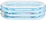 Intex 5748NP, Kinderpool,163 x 107 x 46cm,3 aufblasbare, transparente Ringe, mit