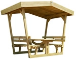 Sitzlaube 662 B x T x H 300 x 203 x 238 - Braun