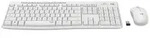Logitech MK295 Silent, Volle Gr&ouml;&szlig;e (100%), Kabellos, RF Wireless, QWERTZ, Wei&szlig;,