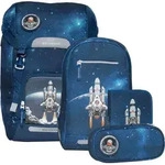 Beckmann Schulranzenset Classic Maxi - 6-Tlg. Set Space Mission - Blau