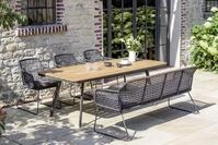Niehoff Kubu Gartentisch, 220 cm lang, 95 cm breit, wetterbest&auml;ndig und...