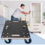 ECD Germany Transportroller PP-R&auml;der Rollbrett, 40x60 cm, bis 800 kg
