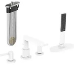 hansgrohe Fertigmontageset Finoris 4-L-BW-Rand-Arm., mit sBox, mattwei&szlig; - Wei&szlig;
