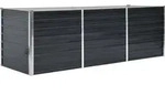 vidaXL Garten-Hochbeet Anthrazit 240 x 80 x 77 cm Verzinkter Stahl - Grau
