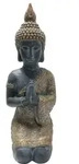 Dehner Dekofigur Buddha, 70 x 33 x 25 m, Magnesia, schwarz/gold - Schwarz/Gold