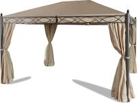 Grasekamp Garten-Pavillon ROM 3x4m mit 2 Seitenteil Sets geschlossen und mit...