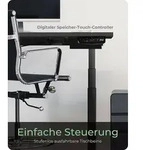 ICY BOX Tischgestell elektr. h&ouml;henv. IB-EW206B-T 2 Motoren schwarz - Schwarz