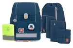 L&Auml;SSIG 7-teiliges Schulranzen Set Kinder/School Set Boxy Unique navy - Navy