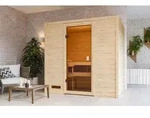Karibu Sauna Innensauna Selena Fronteinstieg Ofen 3,6 kW -Ofen externe Strg. easy
