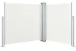 vidaXL Ausziehbare Seitenmarkise Cremewei&szlig; 120 x 600 cm - Creme