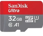 SanDisk Ultra, 32 GB, MiniSDHC, Klasse 10, UHS-I, 120 MB/s, Grau, Rot