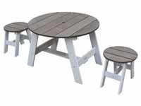 AXI Picknicktisch Set für Kinder aus Holz | Runder Kindertisch für den Garten...