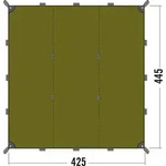 Tarp 1 425 x 445 cm Farbe light olive
