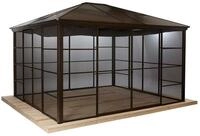 Sojag Castel 1214 Metall Pavillon mit Seitenteilen 4x4 m