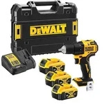 DeWalt DCD708P3T-QW Akku-Bohrschrauber, inkl. 3x 18Volt/5 Ah Akku