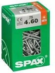 Packung mit 75 Spax Torx-Senkkopfschrauben aus Stahl, 4 mm Durchmesser x 60 mm L&auml;nge