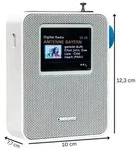 Blaupunkt Steckdosenradio mit Bluetooth und DAB+, Wei&szlig;, Farbdisplay - Wei&szlig;