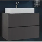 VCM 2-tlg. Waschplatz Waschtisch | Waschbecken Unterschrank Breite 60 cm | Badm&ouml;bel