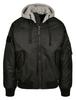 Brandit Jacke MA1 Sweat Hooded Jacket in Black-Grey-XXXXL