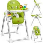 KIDIZ&reg; 3in1 Hochstuhl Kinderhochstuhl inkl. Spielb&uuml;gel , Babyliege , Kombihochstuhl