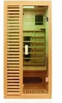 Dewello Infrarotkabine Infrarotsauna HAMLIN 90cm x 90cm inkl. Keramikstrahler, Karbon