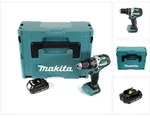 Makita DHP 484 Y1J 18V Brushless Li-Ion Akku Schlagbohrschrauber im Makpac...