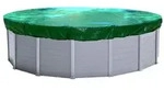 Poolabdeckung Rund f&uuml;r 320-366 cm Pools | Planenma&szlig; &Oslash; 420 cm | Gr&uuml;n |...