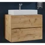 VCM 2-tlg. Waschplatz Waschtisch | Waschbecken Unterschrank Breite 60 cm | Badm&ouml;bel