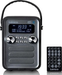Lenco PDR-051BKSI - Tragbares DAB+ FM-Radio mit Bluetooth&reg; und AUX-Eingang,