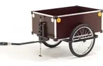 Roland Fahrradanh&auml;nger Jumbo Tiefdeichsel 175 Liter, Braun - Schwarz