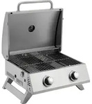 tepro Tischgasgrill Chicago, 2-Brenner, Grillfl&auml;che: 47,5 x 35 cm - Silber