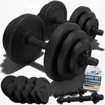 ArtSport 2er Hantelset 20kg - Kurzhantel Set mit 2 Kurzhanteln - 12 Gewichte -