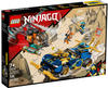 LEGO 71776 NINJAGO Jays und Nyas Rennwagen EVO, Set mit Auto, Hubschrauber und