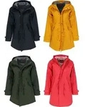 Derbe Regenjacke f&uuml;r Damen - Gelb - 38