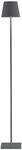 Zafferano - Poldina Pro L Dunkelgraue LED-Lampe wiederaufladbar und dimmbar 122...