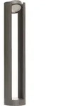 Lucande LED-Pollerleuchte Dylen, grau, Metall, 80 cm, IP65 - Schwarz