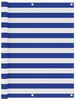 vidaXL Balkon-Sichtschutz Weiß und Blau 120x400 cm Oxford-Gewebe