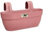 elho Vibia Campana Easy Hanger &Uuml;bertopf Balkon Au&szlig;en L=46 H=26.5 cm rosa - Rosa
