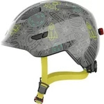ABUS Kinderhelm Smiley 3.0 LED - Fahrradhelm mit Licht - tiefe Passform & Platz f&uuml;r