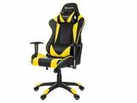Knight Paracon Gaming Gamer Stuhl Nackenkissen Lendenstütze gelb Büro Sessel