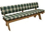 DEGAMO Bankauflage Bankpolster Auflagenset BOSTON f&uuml;r Bank 4-sitzer 195cm,