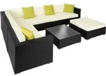 tectake&reg; Aluminium Rattan Lounge Marbella wetterfest und UV-best&auml;ndig Dicke der