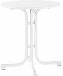 Boulevard-Klapptisch Sieger &Oslash; 70 H 72 cm Stahl wei&szlig; Rund