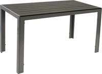 DEGAMO Gartentisch Esstisch Alutisch SORANO 70x125cm, Gestell Aluminium silbergrau,